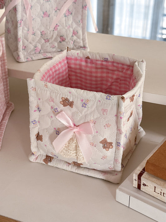 Sweetheart Lace Square Storage Bins Trendy Home Decor