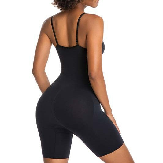 Slimming Seamless Bodysuit With Adjustable Straps And Butt Lifting Design