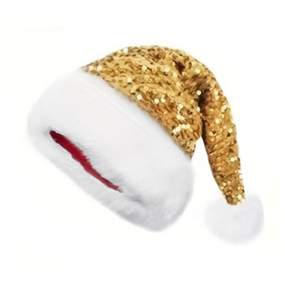 Sparkling Sequins Knitted Party Beanie Santa Hat