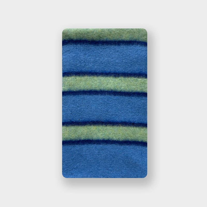 Striped Wool Blend Scarf Soft Cozy Neck Warmer