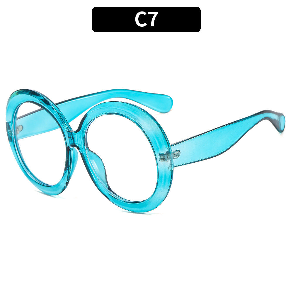 Round Frame UV400 Sunglasses Stylish Retro Fashion