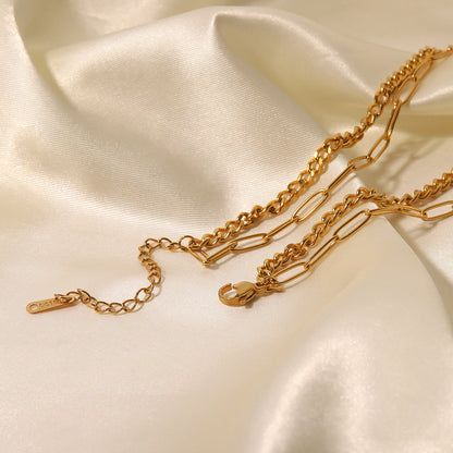Vintage Simple Double Layers Necklace