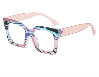 Trendy Floral Pattern Anti-Blue Light Glasses