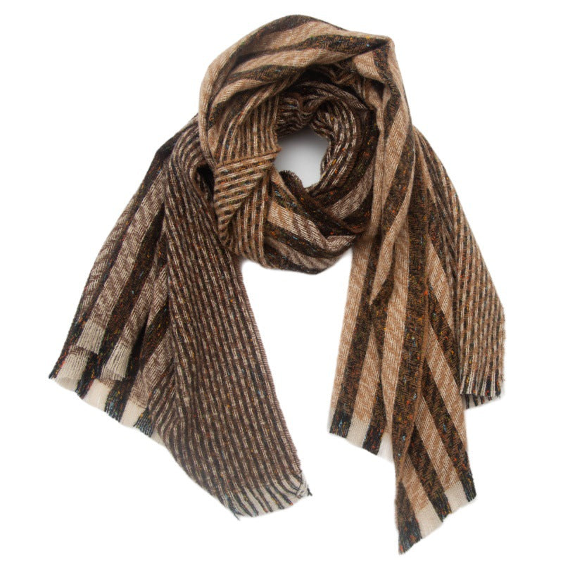 Vintage Stripe Patchwork Scarves