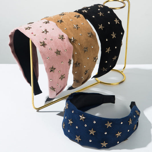 Star Studded Headbands Stylish Casual Hair Accessories