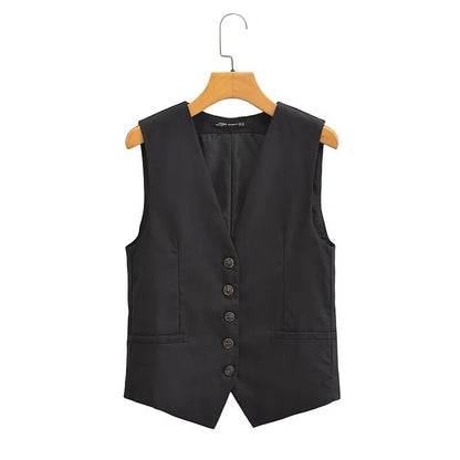 2-Piece Casual Vest Top and Shorts Set