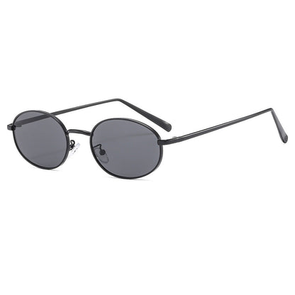 Retro Oval Hip-Hop Fashion Sunglasses Unisex Outdoor UV Protection