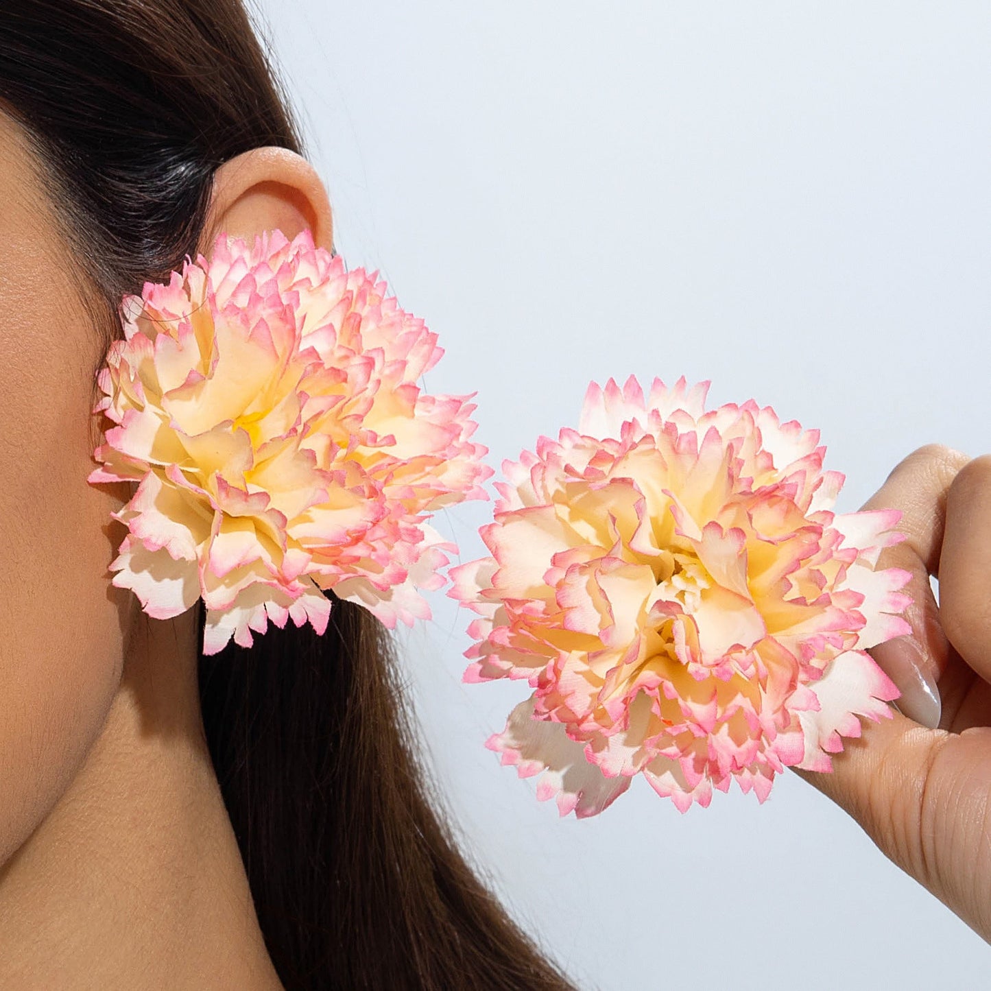 Floral Tassel Drop Earrings Elegant Gift For Women
