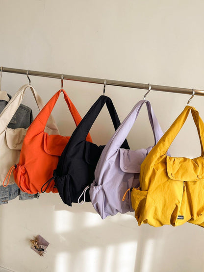 Trendy Nylon Shoulder Bag Casual Large Capacity Commuter Bag