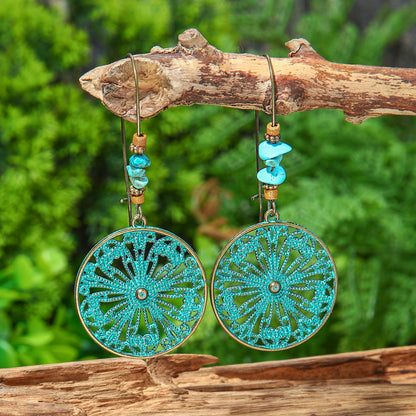 Vintage Geometric Earrings Set Bohemian Style