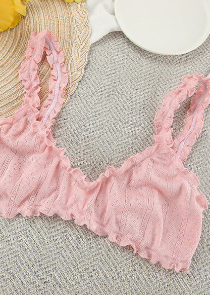 Three Piece Ribbed Knit Lounge Set