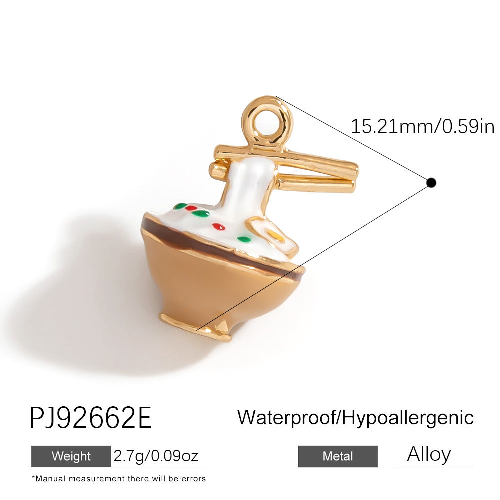 Alloy DIY Cartoon Car Pendant Droplet Decor