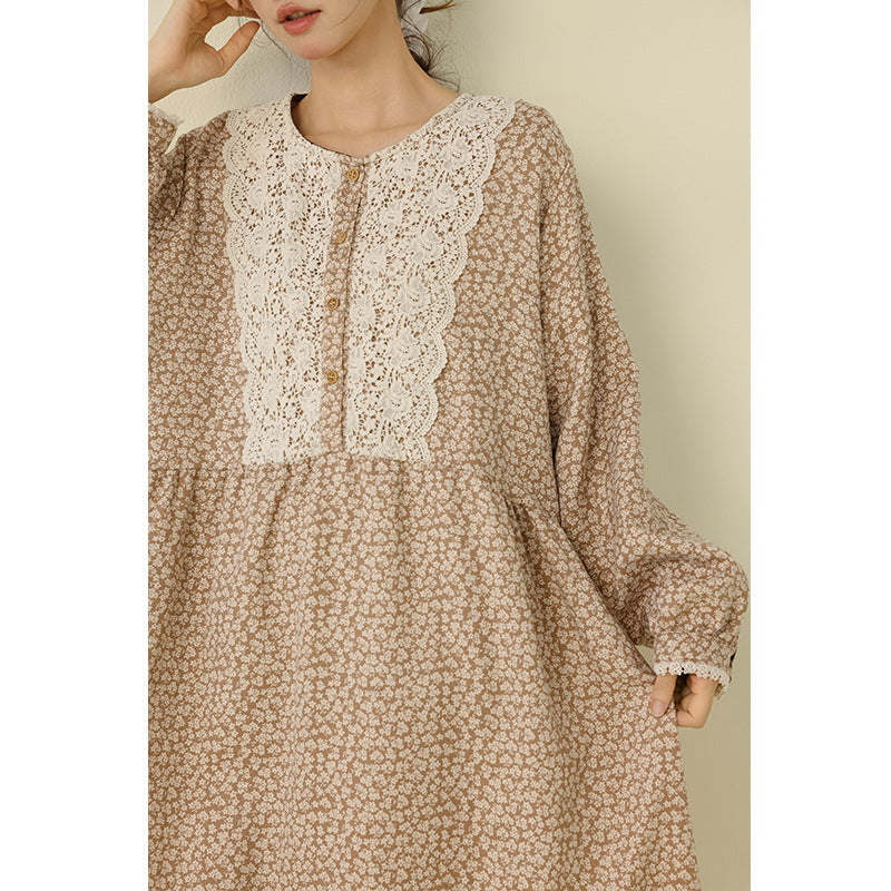 Bohemian Floral Embroidered Maxi Dress Casual Style