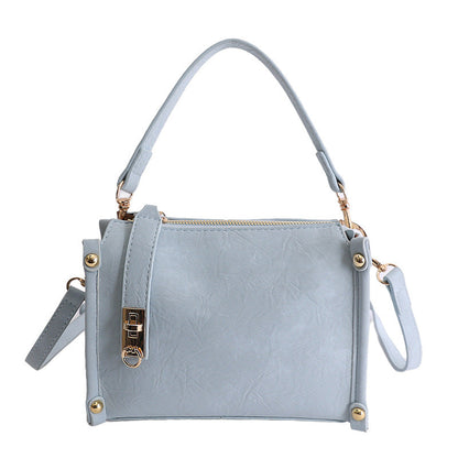 Trendy Candy Color Mini Tote Bag Stylish Commuter Bag