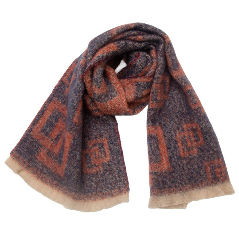 Plaid Vintage Print Scarves