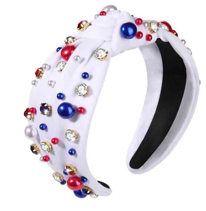 Wide Headband with Pearl Detail for Stylish Women