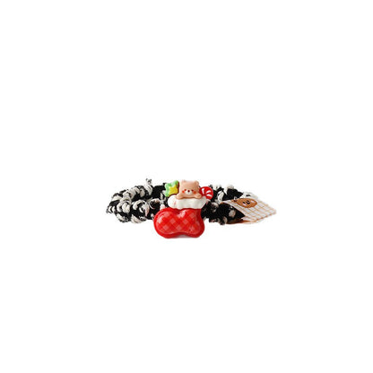 Sweet Santa Claus Christmas Elastic Hair Tie