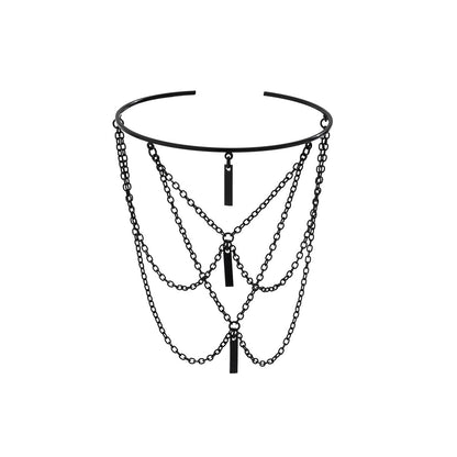 Punk Tassel Hang Chain Arm Cuff