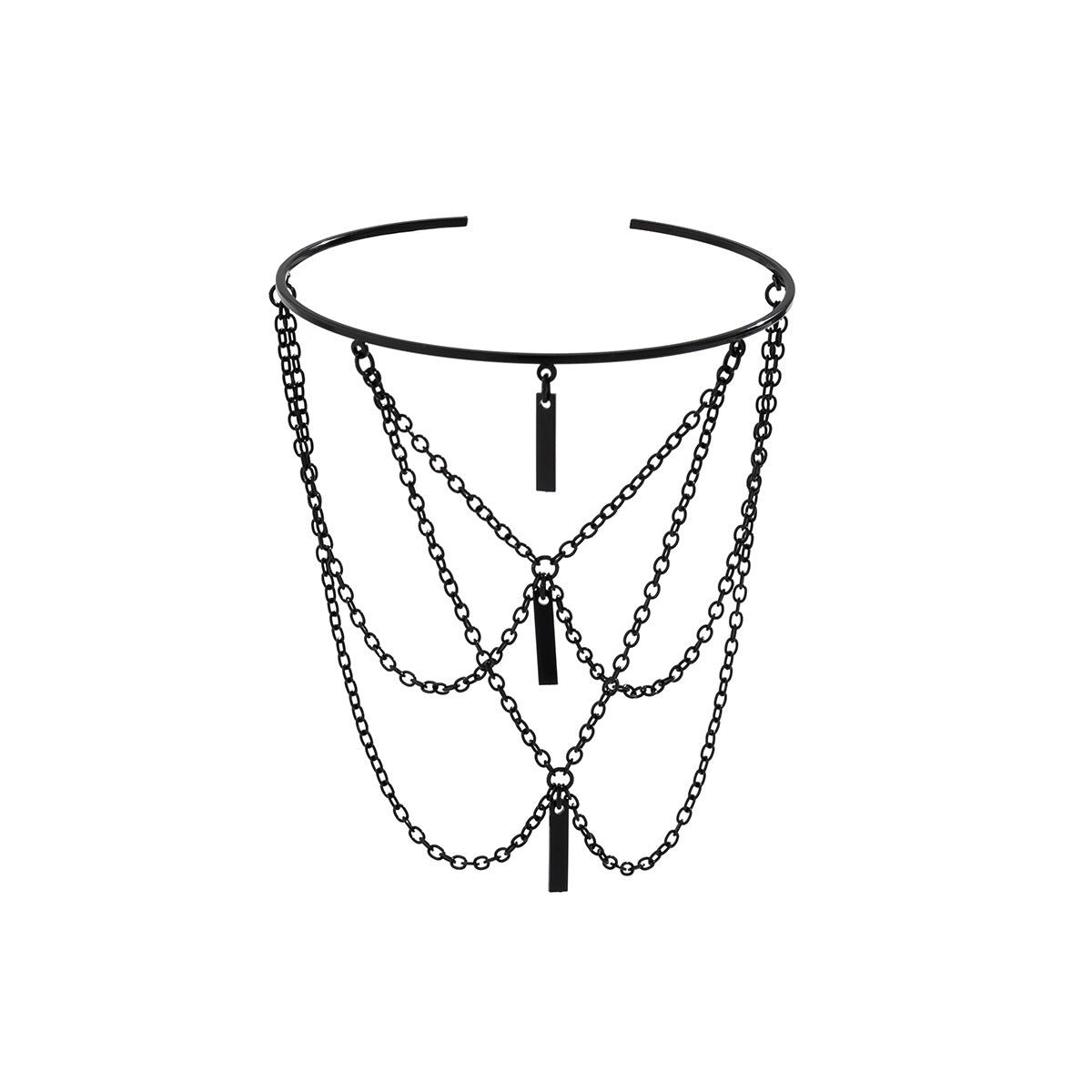 Punk Tassel Hang Chain Arm Cuff