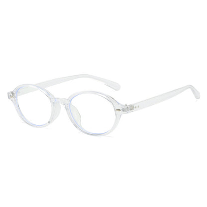 Trendy Oval Sunglasses Retro Clear Lenses Casual Elegant Frames