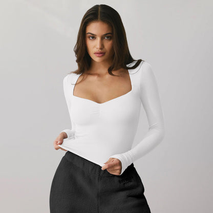 Y2K Fashionable Long Sleeve Bodysuit Sexy T-Shirt