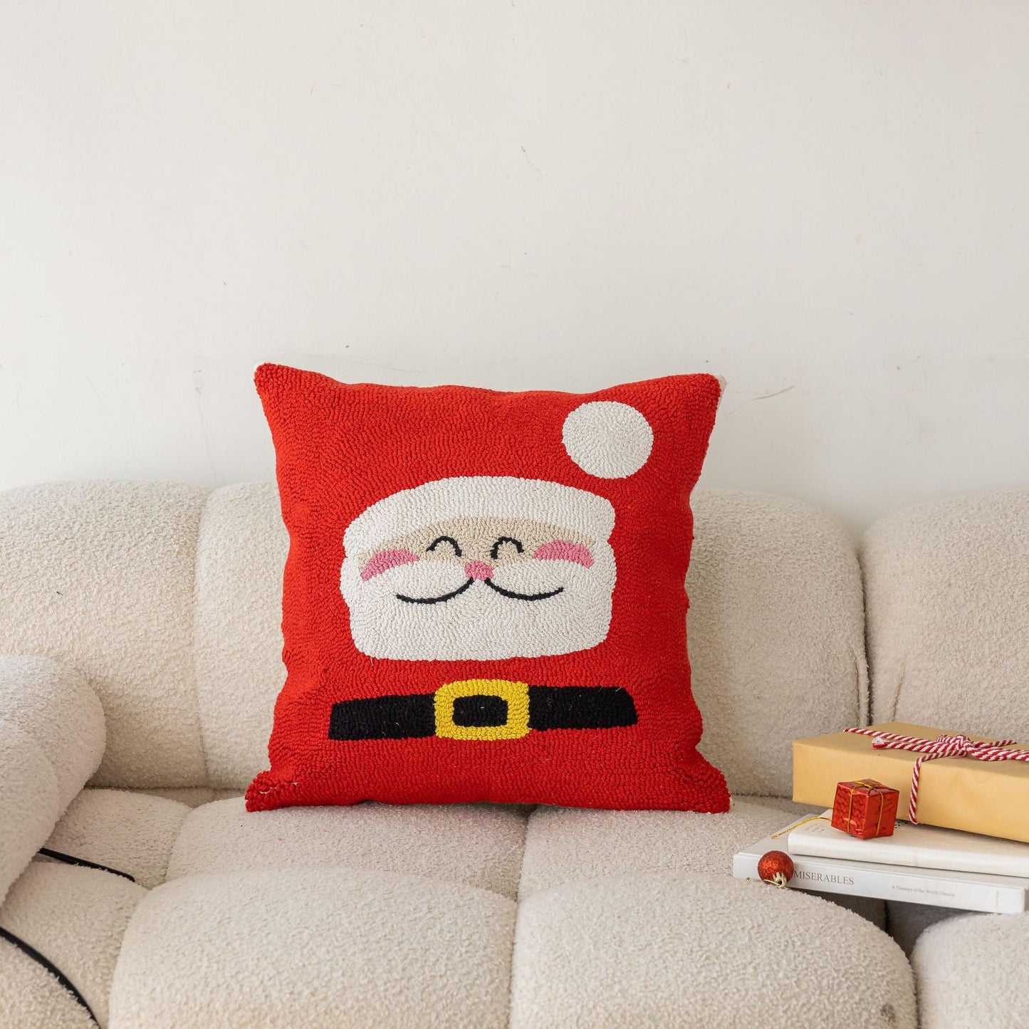 Square Christmas Holiday Decor Throw Pillow Covers