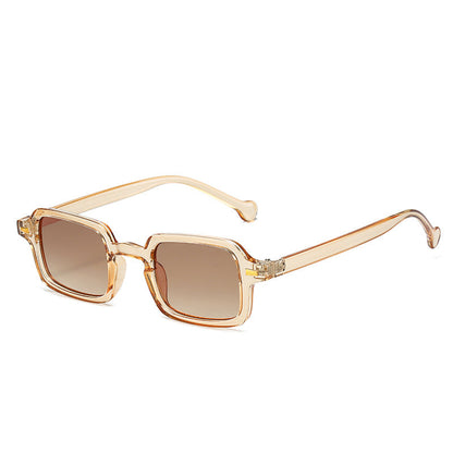Square Retro Sunglasses Stylish AC Lens Sun Protection