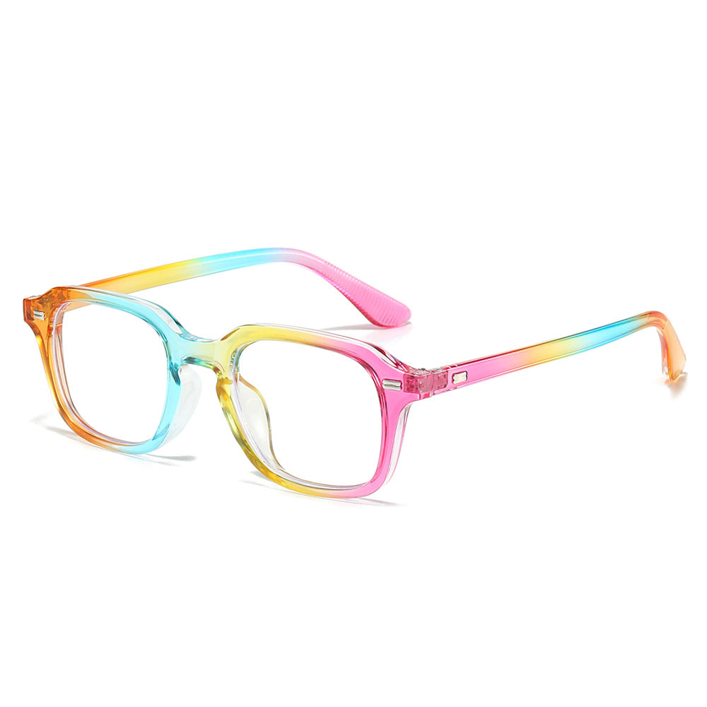 Fashion Retro Square Glasses Frame Anti-Blue Light for Adults