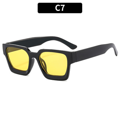Trendy Square Multi-Color UV400 Sunglasses