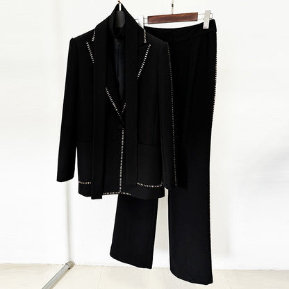 Trendy Stylish Scarf Jacket And Pants Set
