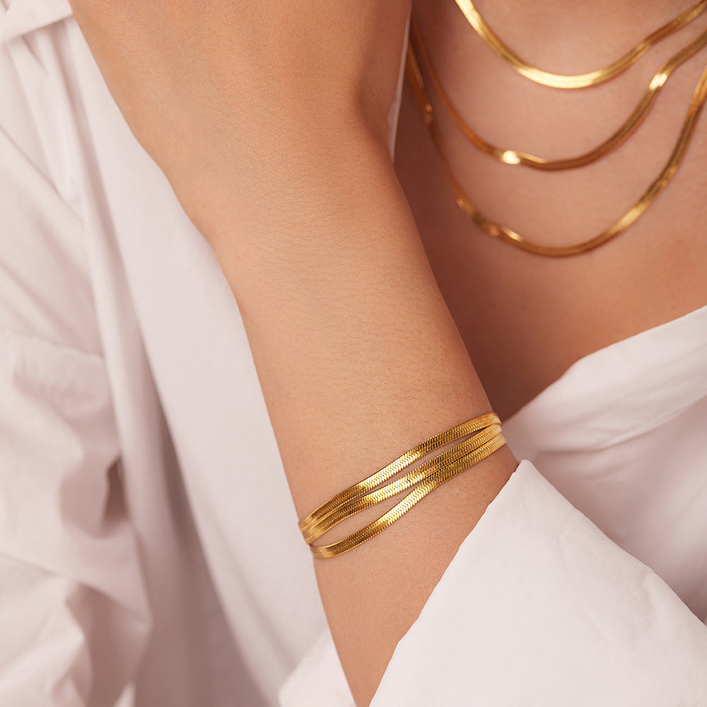 Triangle Layered Vintage Simple Necklace