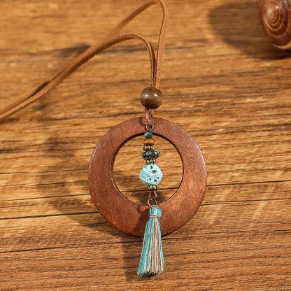 Bohemian Floral Shell Necklace Vintage Style Accessories