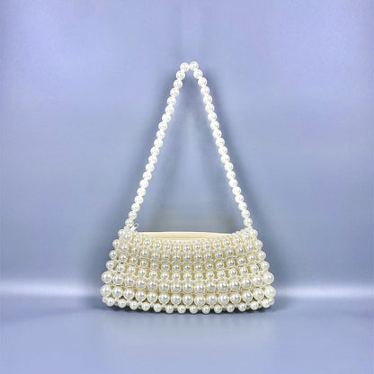 Simple Handmade Beads Braided Handbags