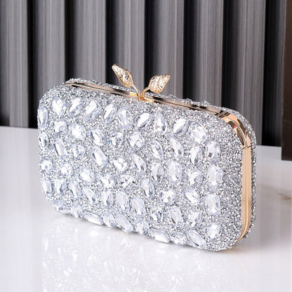 Gemstone Evening Clutch Colorful Resin Bag Stylish Party Purse