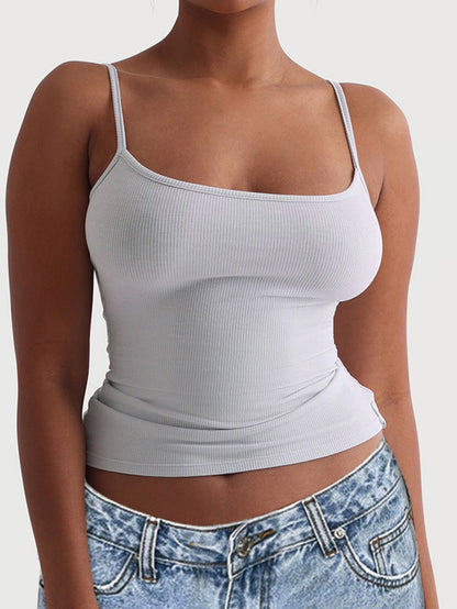 Women's Casual Yoga Tank Top - Slim Fit Stretchable Design