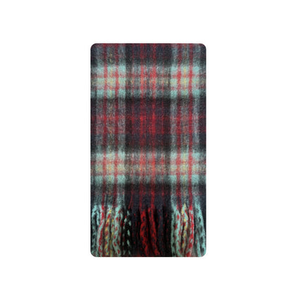 Soft Winter Color Contrast Plaid Warm Scarf