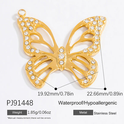 Butterfly And Bee DIY Jewelry Accessories Fashion Stainless Steel Bracelet Necklace
