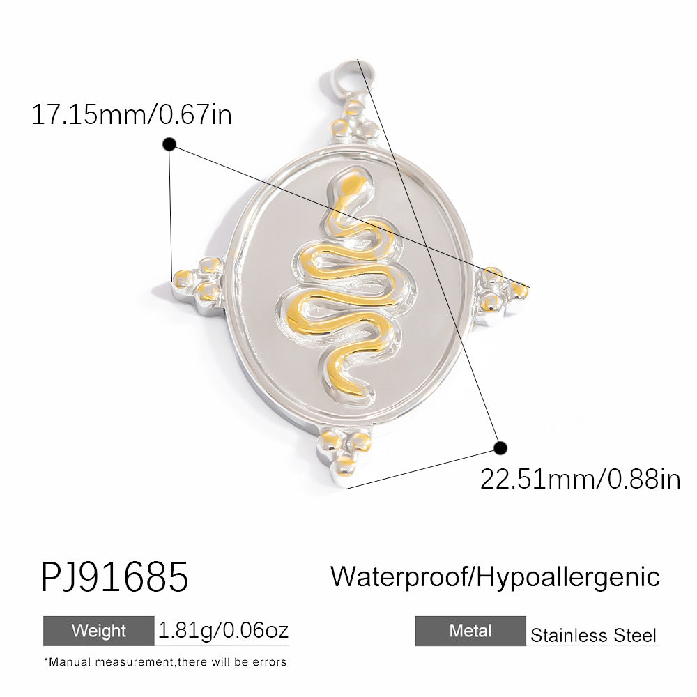Heart Pendant Stainless Steel Necklace Trendy DIY Jewelry Accessories