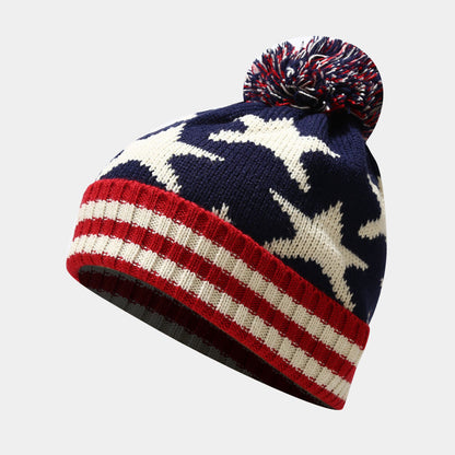 3 Pcs Winter Union Jack Scarf Hat Gloves Set