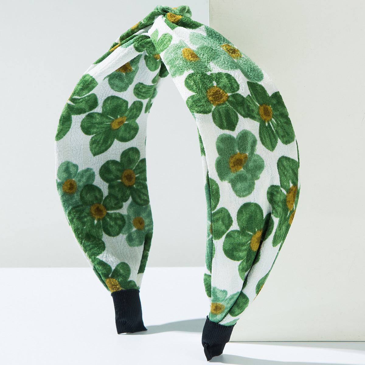 Floral Print Wide Band Fabric Headband for Women Stylish Casual Accessory