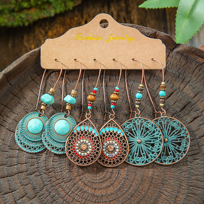Bohemian Tassel Earrings Vintage Metal