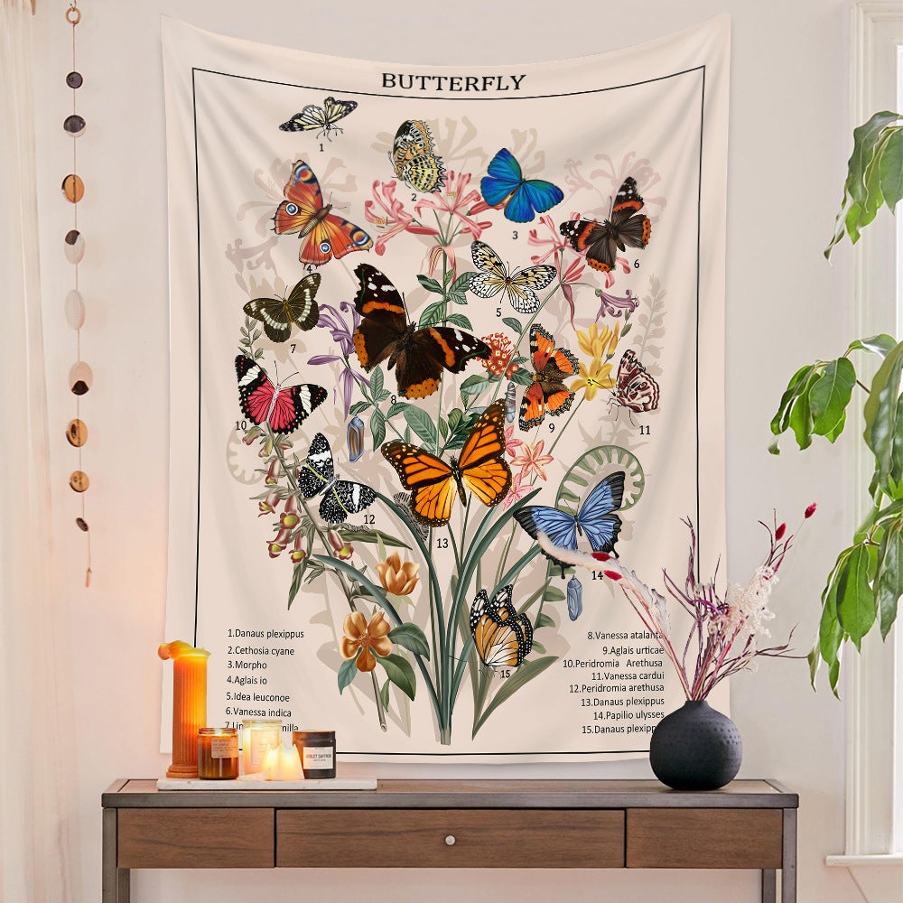 Bohemian Tapestry Room Decoration Hanging Cloth Datura Decorative Cloth Tapestry