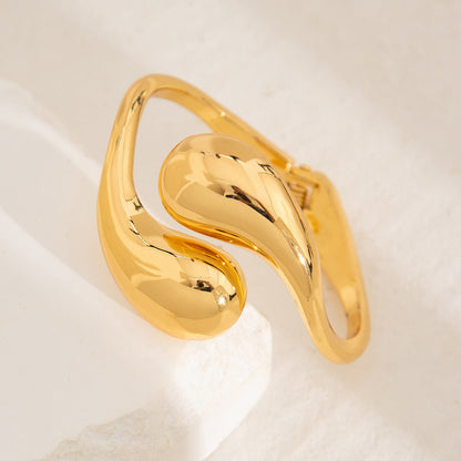 Futuristic Metal Shine Bracelet Trendy Geometric Jewelry