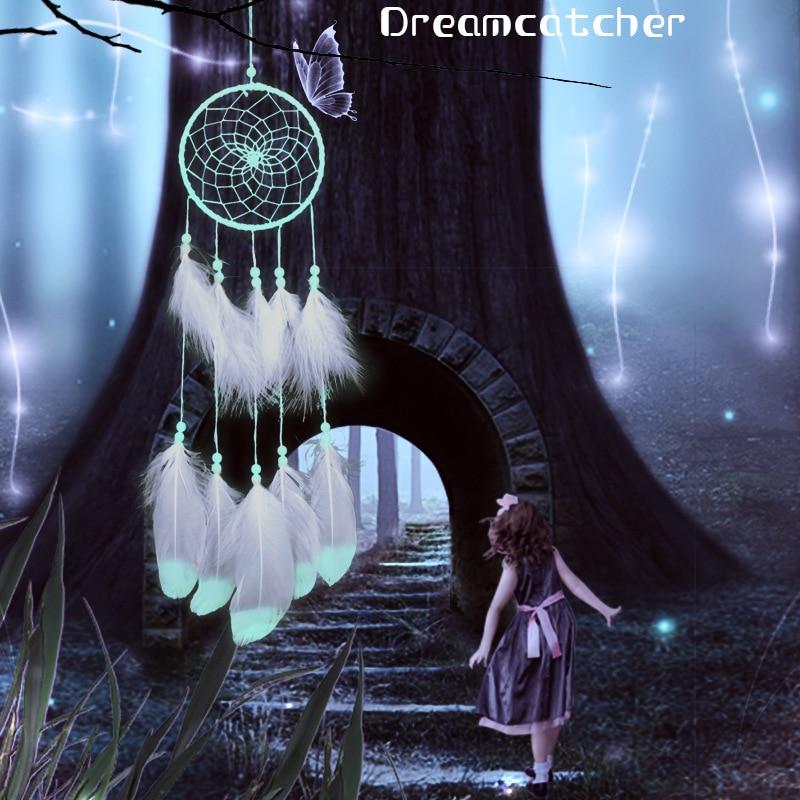 Original Silver Gray Dream Catcher 2 Ring Indian Feather Hanging Art Gifts To Bestie Friends Creative Valentine'S Day Gifts