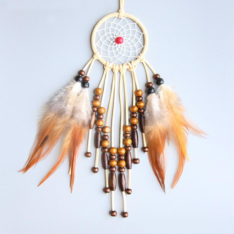 Original Silver Gray Dream Catcher 2 Ring Indian Feather Hanging Art Gifts To Bestie Friends Creative Valentine'S Day Gifts
