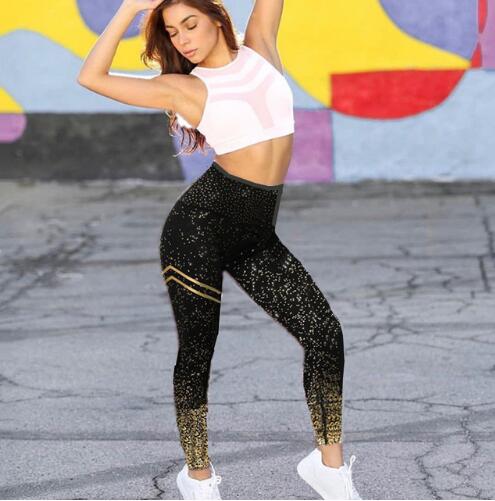 Pad Hot Stamping Two Piece Suit Women Patchwork Yoga Set Sport Fitness Women Pants Leggings Push Up Yoga Pants Summer Sportswear