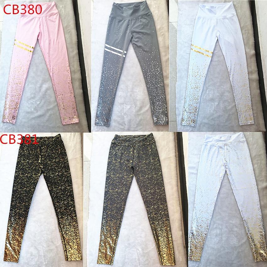 Pad Hot Stamping Two Piece Suit Women Patchwork Yoga Set Sport Fitness Women Pants Leggings Push Up Yoga Pants Summer Sportswear