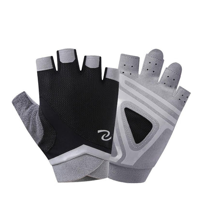 Professional Women Fitness Sports Half Finger Riding Gym Yoga Weightlifting Bodybuilding Equipment Breathable Nonslip Gloves