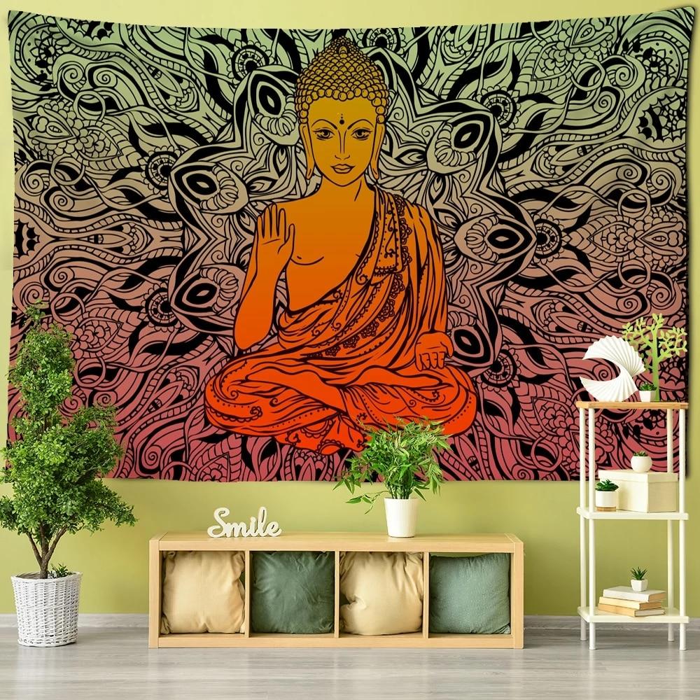 Psychedelic Tapestry Wall Hanging Bohemian Hippie Witchcraft Tapiz Art Science Fiction Tarot Room Home Decor
