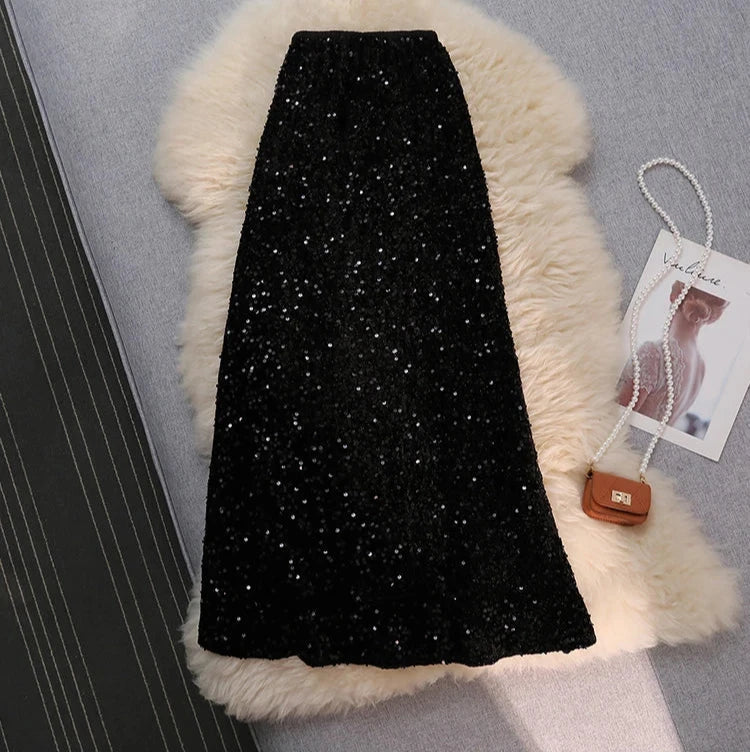 Melany Sequined Skirt